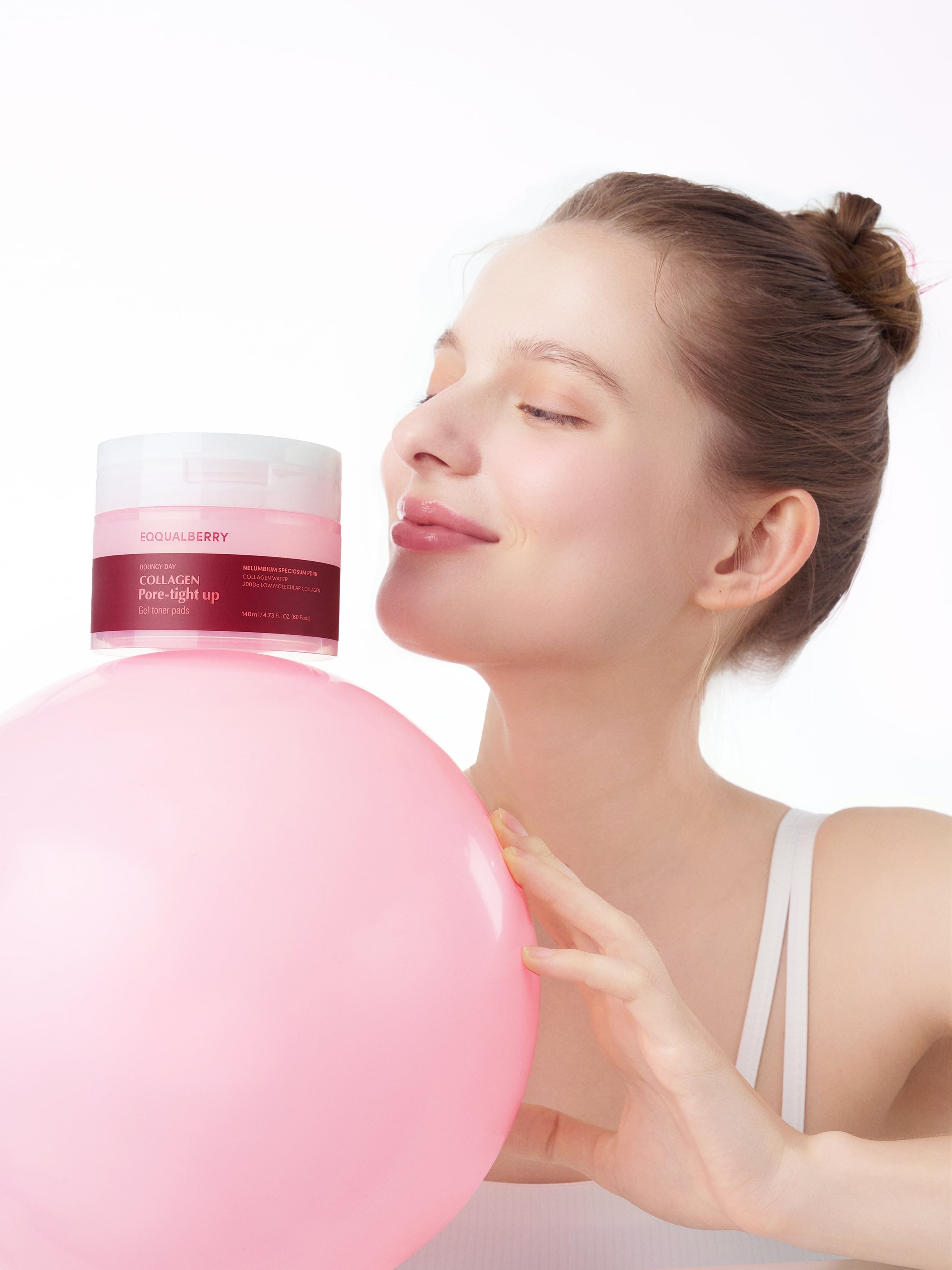 EQQUALBERRY - Collagen Pore-Tight Up Gel Toner Pads 140ml