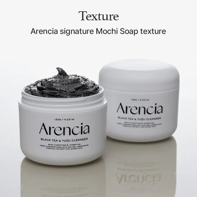 Arencia - Black Tea Rice Mochi Cleanser 120g