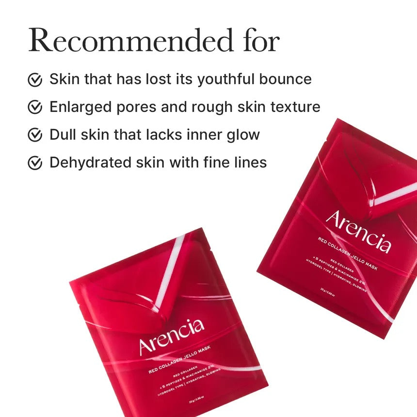 Arencia - Red Collagen Jello Mask Set
