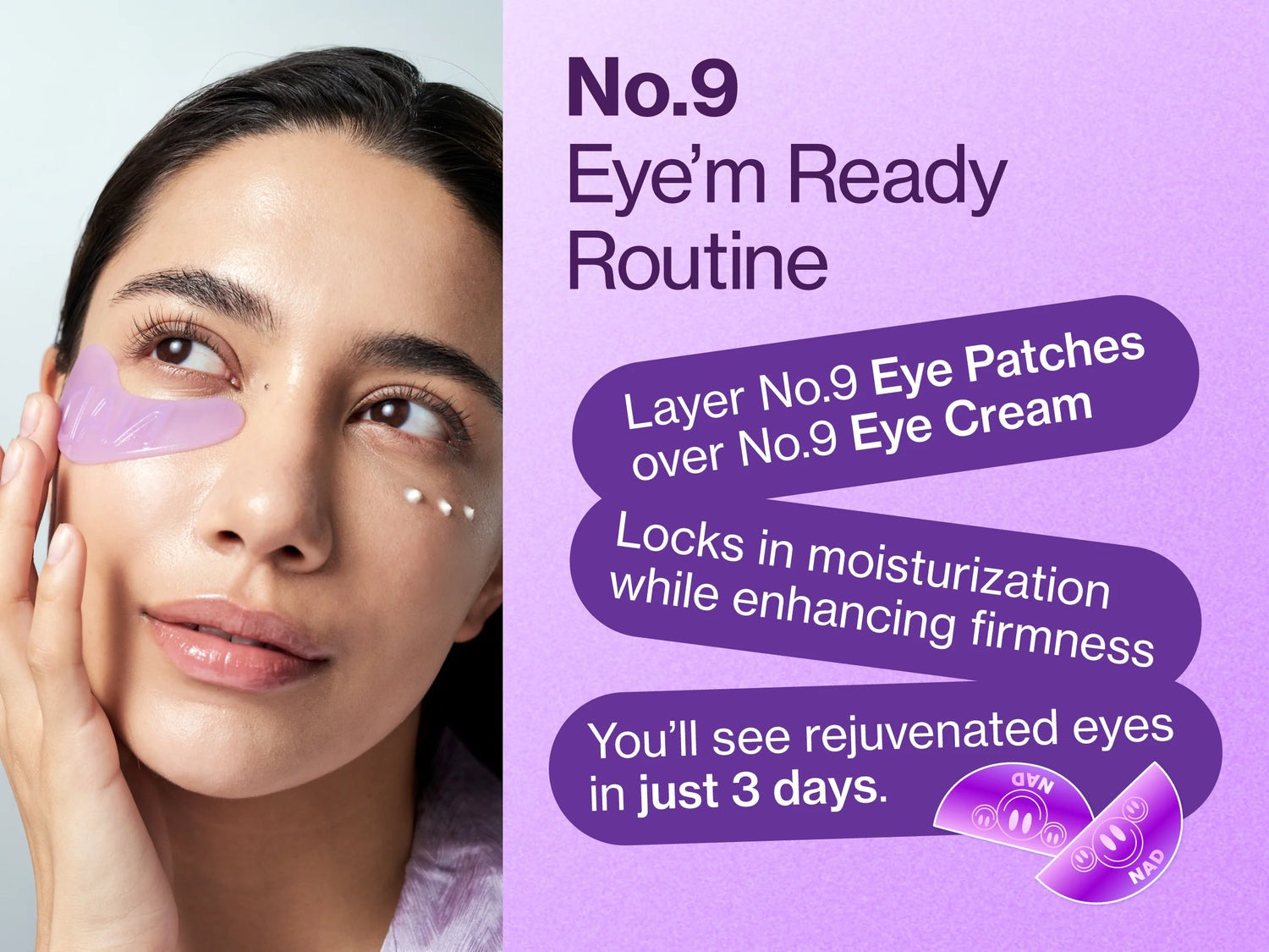 numbuzin - No.9 NAD+ Collagen Under Eye Patches
