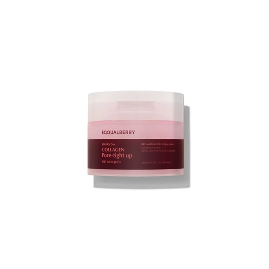 EQQUALBERRY - Collagen Pore-Tight Up Gel Toner Pads 140ml