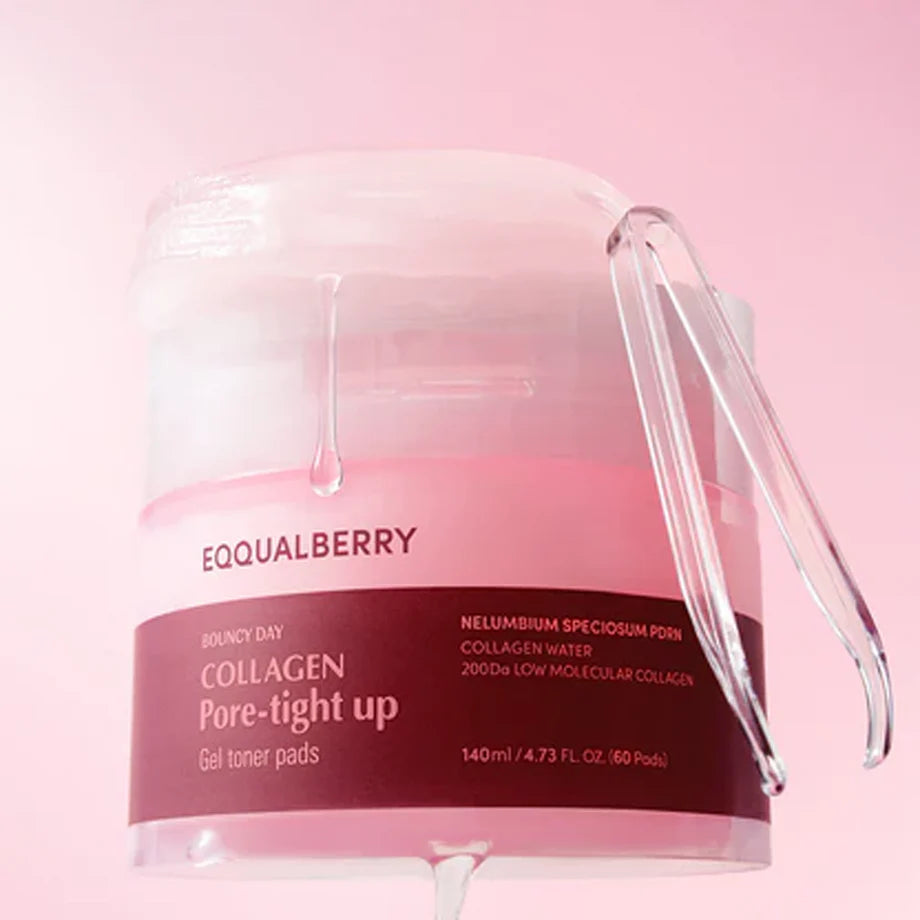 EQQUALBERRY - Collagen Pore-Tight Up Gel Toner Pads 140ml