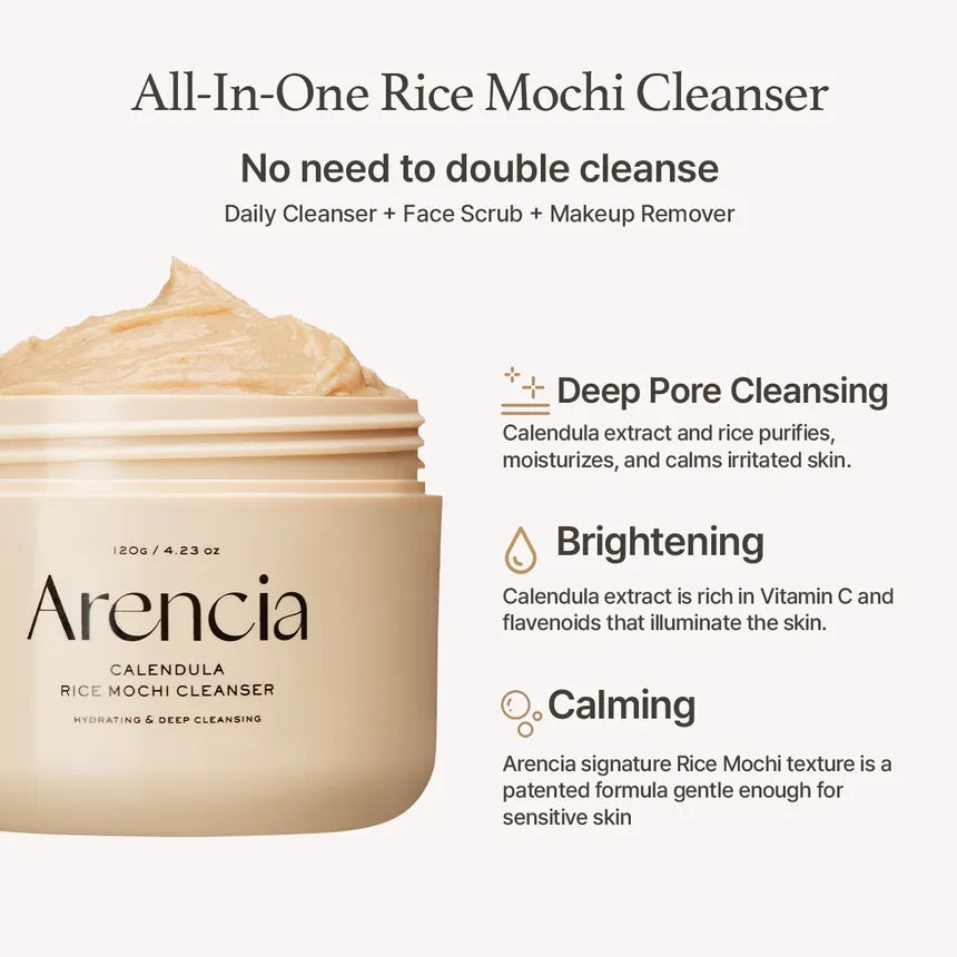Arencia - Calendula Rice Mochi Cleanser