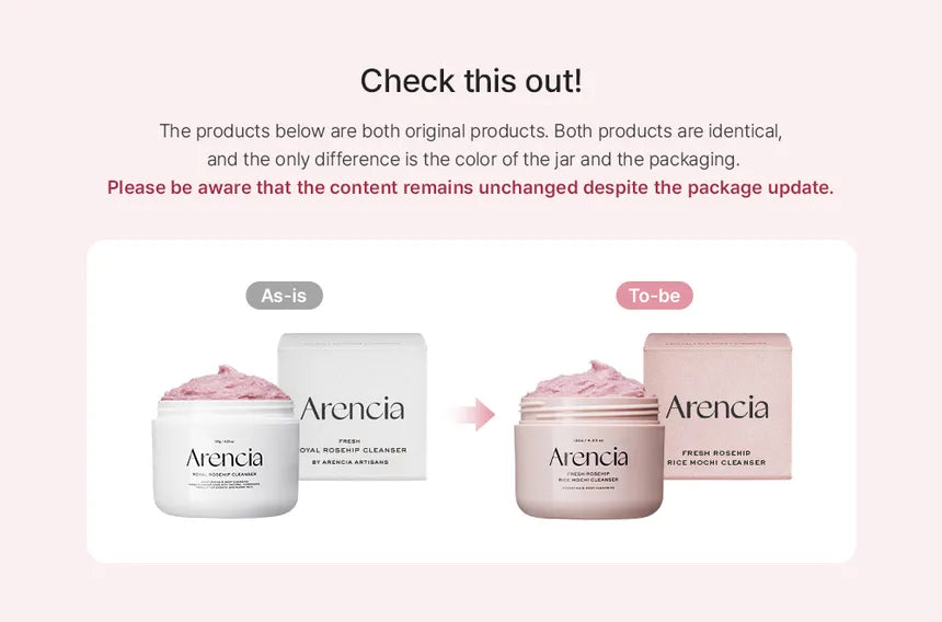 Arencia - Fresh Rosehip Rice Mochi Cleanser