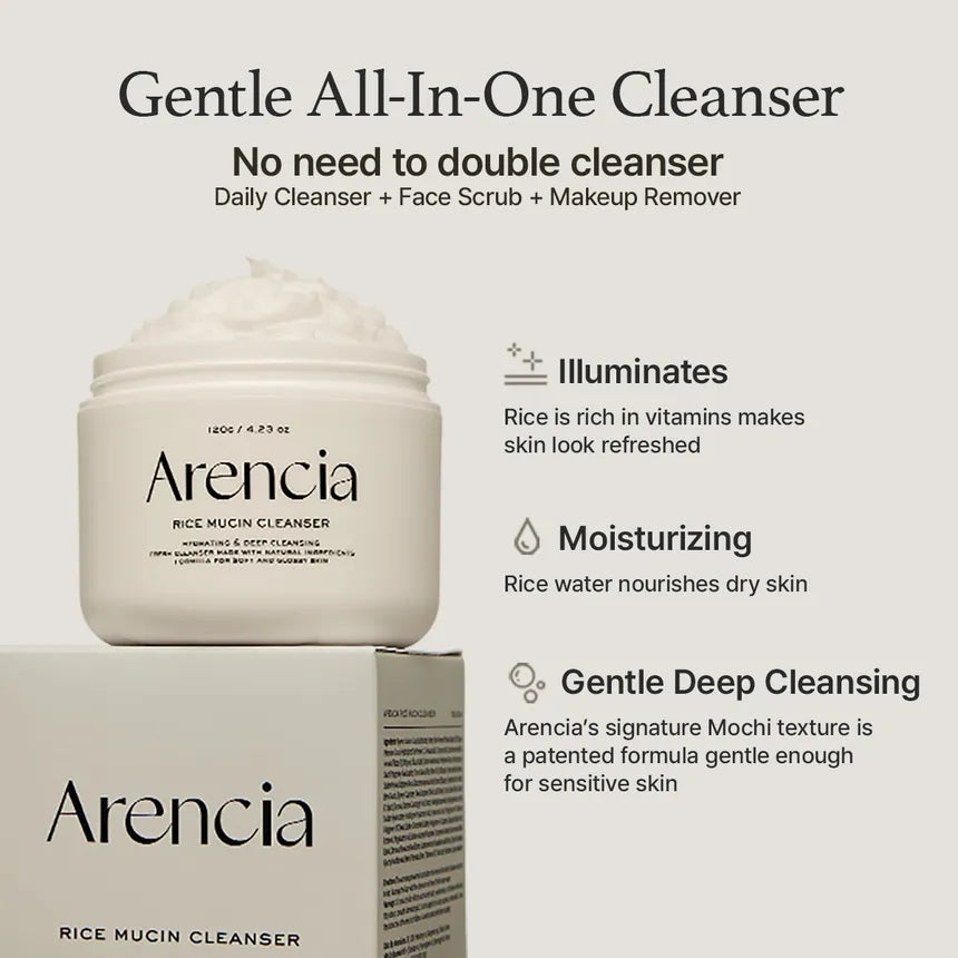 Arencia - Rice Mucin Cleanser 120ml