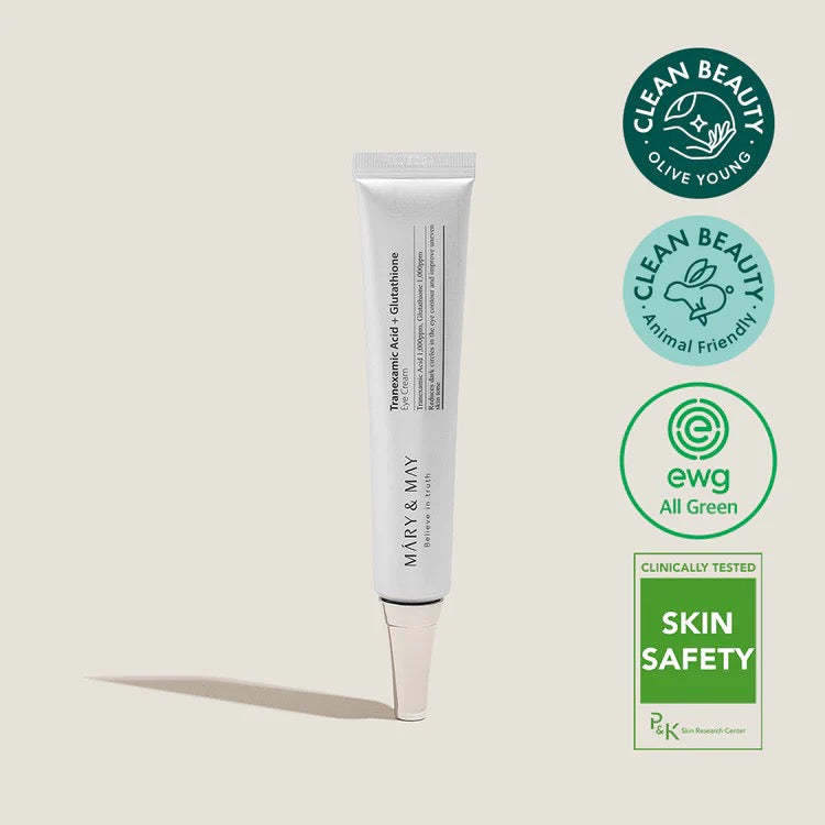 Mary&amp;May - Crème contour des yeux à l'acide tranexamique + glutathion 30 g