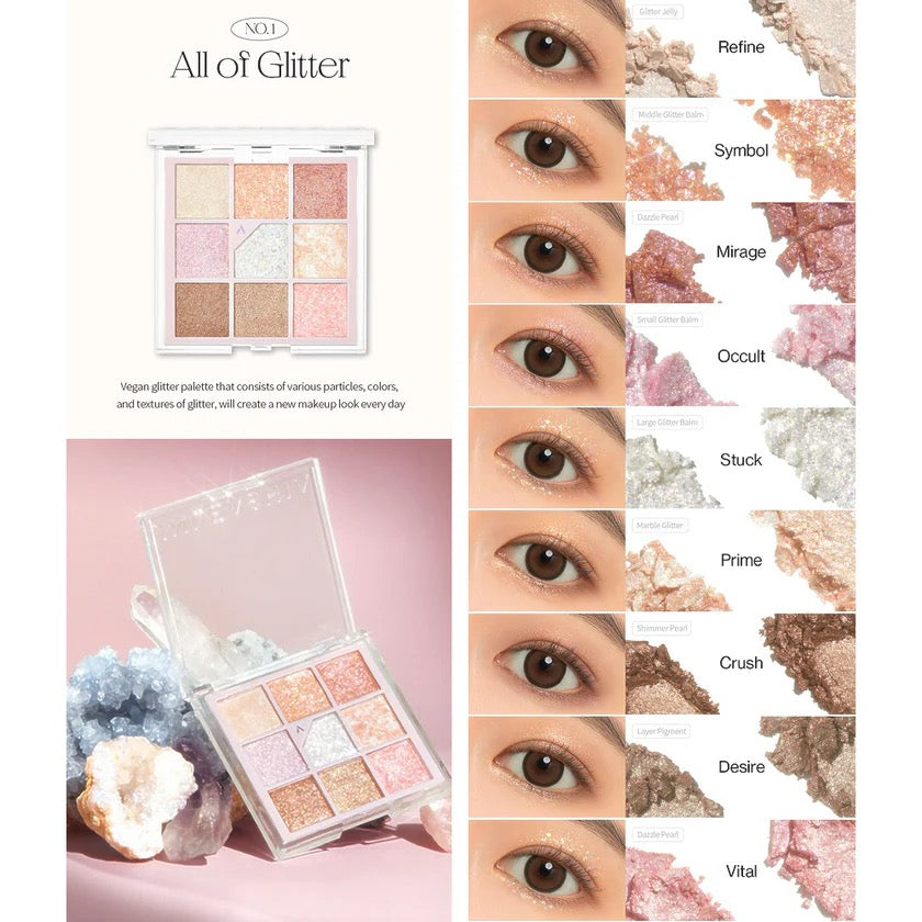 UNLEASHIA - Glitterpedia Eye Palette - [N°1 All Of Glitter]