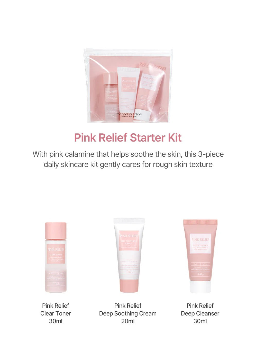 trop cool pour l'école - Kit de démarrage Pink Relief