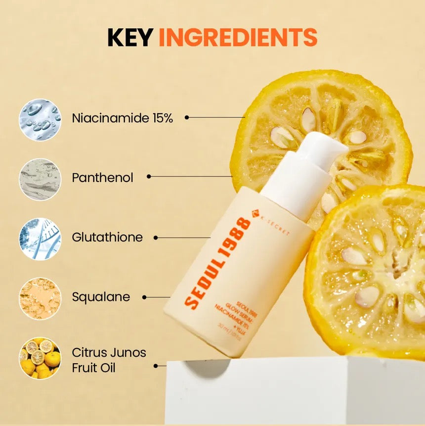 KSECRET - SEOUL 1988 Glow Serum : Niacinamide 15% + Yuja